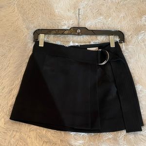 Black mini skirt